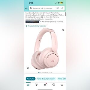 Soundcore by Anker Life Q30 Hybrid Active Noise Cancelling Bluetooth Headphones